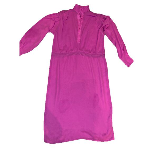 Vintage‎ 70's Don Sophisticates by Charlotte Ford Purple Pleated Dress Size 12 - Picture 11 of 11